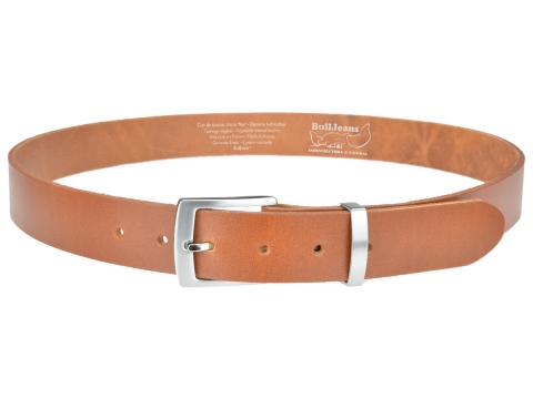 BULLJEANS35 N°8 | Ceinture cuir couleur cognac boucle discréte pour tous les jours 