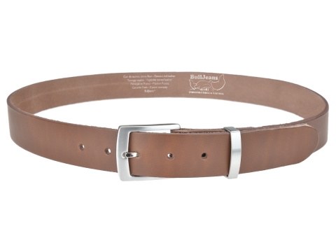 BULLJEANS35 N°8 | Ceinture cuir couleur châtaigne boucle discréte pour tous les jours 