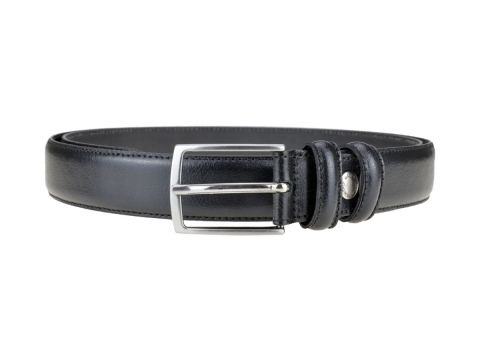 GAROT CLASSIQUE | N°1 Ceinture habillée noire piqûre sellier, indémodable 5