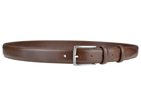 GAROT CLASSIQUE 35MM | N°2 Ceinture habillée marron piqûre sellier, trés chic 3