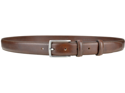 GAROT CLASSIQUE 35MM | N°2 Ceinture habillée marron piqûre sellier, trés chic 4