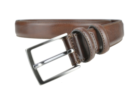 GAROT CLASSIQUE 35MM | N°2 Ceinture habillée marron piqûre sellier, trés chic 6