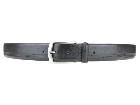 GAROT CLASSIQUE 35MM | N°4 Ceinture moderne noire habillée liseret fin 5