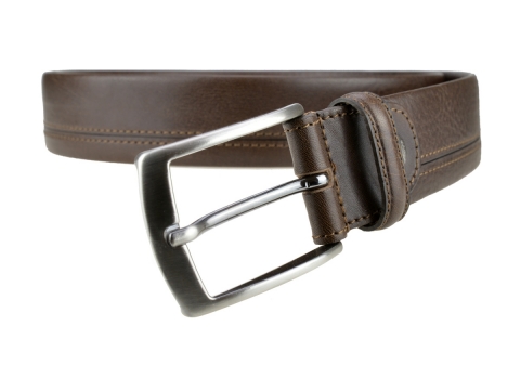 GAROT CLASSIQUE 35MM | N°4 Ceinture moderne marron habillée liseret fin 3