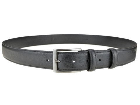 GAROT CLASSIQUE 35MM | N°5 Ceinture en cuir de cerf noire, souple et chic 2