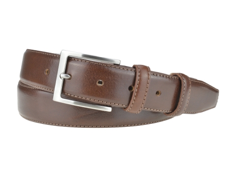 GAROT CLASSIQUE 35MM | N°6 Ceinture marron polyvalente, cuir finement granité