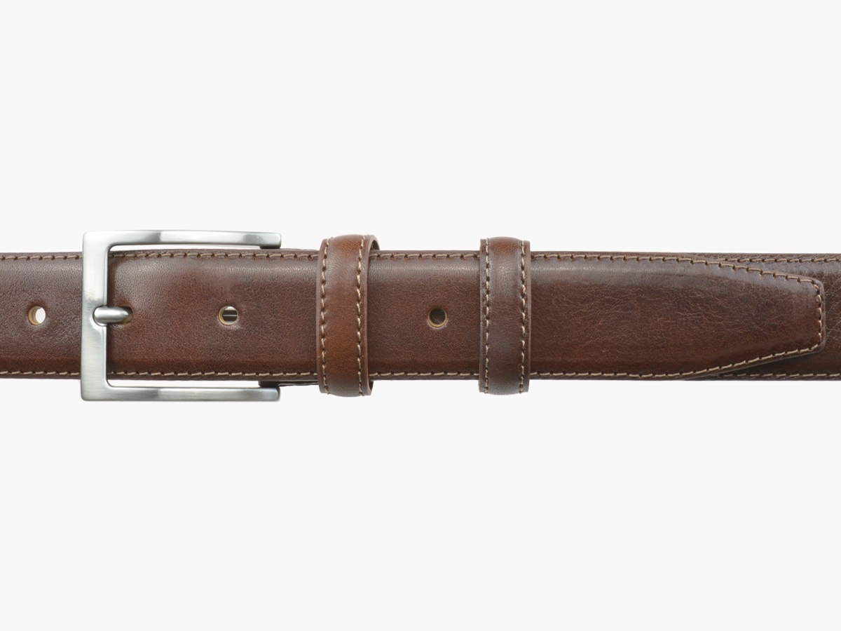 GAROT CLASSIQUE 35MM | N°6 Ceinture marron polyvalente, cuir finement granité 3