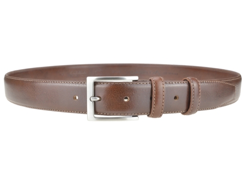 GAROT CLASSIQUE 35MM | N°6 Ceinture marron polyvalente, cuir finement granité 4