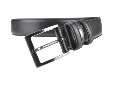 GAROT CLASSIQUE 35MM | N°6 Ceinture polyvalente noire, cuir finement granité