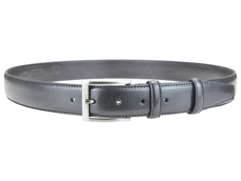 GAROT CLASSIQUE 35MM | N°6 Ceinture polyvalente noire, cuir finement granité 4