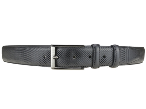 GAROT CLASSIQUE 35MM | N°8 Ceinture noire cuir finition golf, chic et sport 3