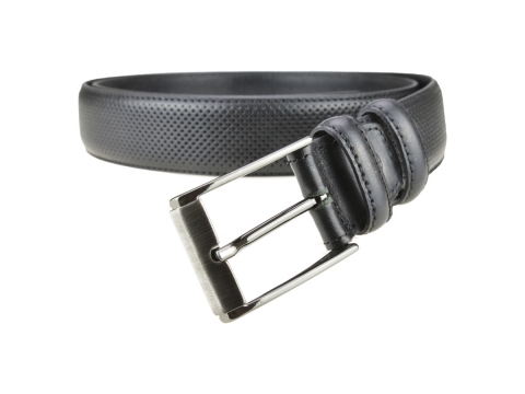 GAROT CLASSIQUE 35MM | N°8 Ceinture noire cuir finition golf, chic et sport 4