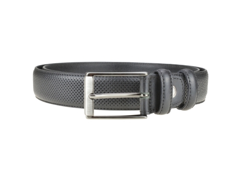 GAROT CLASSIQUE 35MM | N°8 Ceinture noire cuir finition golf, chic et sport 5