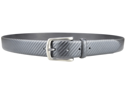 GAROT CLASSIQUE 35MM | N°9 Ceinture noire en cuir, moderne finition carbone 3