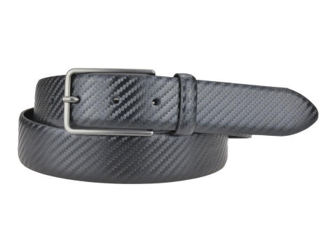 GAROT CLASSIQUE 35MM | N°9 Ceinture noire en cuir, moderne finition carbone 5