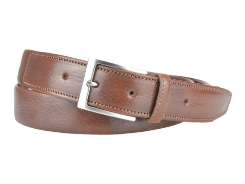 GAROT VOYAGE 35MM | N°9 Ceinture de voyage marron avec zip intérieur