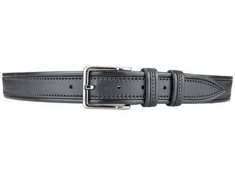 GAROT TENDANCE 35MM | N°13 Ceinture noire cuir finition en pointe 3