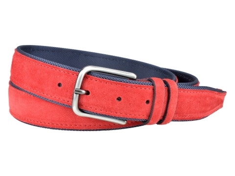 GAROT TENDANCE 35MM | N°16 Ceinture rouge d'été en nylon 