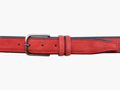 GAROT TENDANCE 35MM | N°16 Ceinture rouge d'été en nylon 3