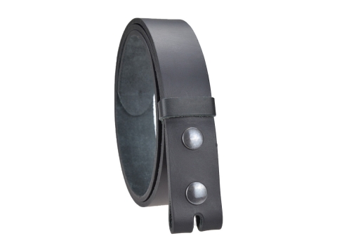 Ceinture sans boucle en cuir pour boucle de 3.5 cm couleur noire 2