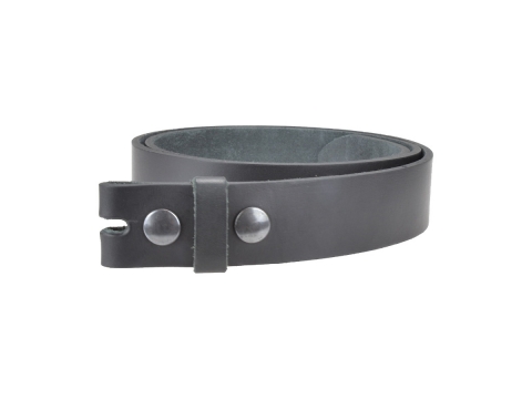 Ceinture sans boucle en cuir pour boucle de 3.5 cm couleur noire 3