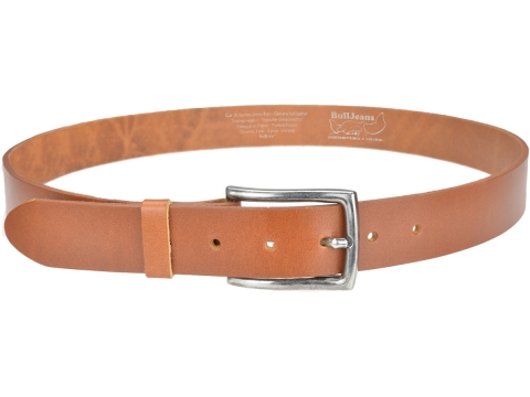 BULLJEANS35 Femme | N°2 Ceinture jeans femme couleur cognac  boucle anthracite vieilli