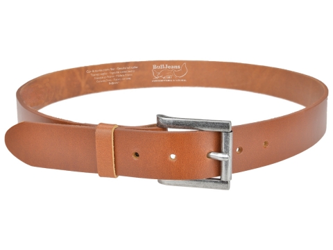 BULLJEANS35 Femme | N°3 Ceinture jean pour femme couleur cognac  boucle à rouleau 5