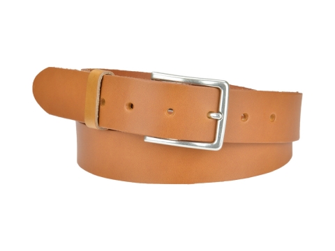 BULLJEANS35 Femme | N°4 Ceinture femme couleur camel boucle fine finition argent bijoux 3