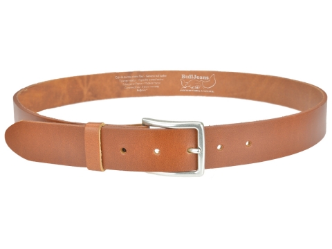 BULLJEANS35 Femme | N°4 Ceinture femme couleur cognac boucle fine finition argent bijoux 2