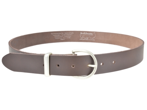 BULLJEANS35 Femme | N°7 Ceinture jeans couleur marron boucle ronde pour femme
