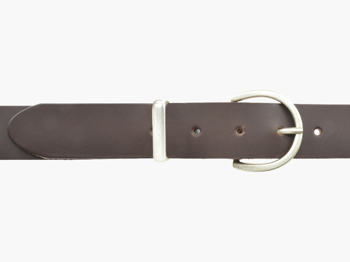 BULLJEANS35 Femme | N°7 Ceinture jeans couleur marron boucle ronde pour femme 2