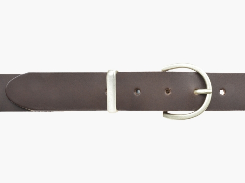 BULLJEANS35 Femme | N°7 Ceinture jeans couleur marron boucle ronde pour femme 2