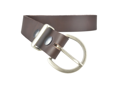 BULLJEANS35 Femme | N°7 Ceinture jeans couleur marron boucle ronde pour femme 3