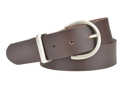 BULLJEANS35 Femme | N°7 Ceinture jeans couleur marron boucle ronde pour femme 4