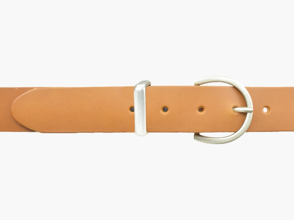 BULLJEANS35 Femme | N°7 Ceinture jeans couleur camel boucle ronde pour femme 2