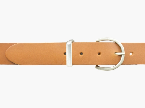BULLJEANS35 Femme | N°7 Ceinture jeans couleur camel boucle ronde pour femme 2