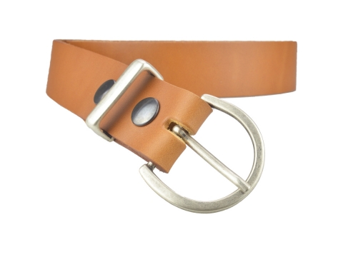 BULLJEANS35 Femme | N°7 Ceinture jeans couleur camel boucle ronde pour femme 3