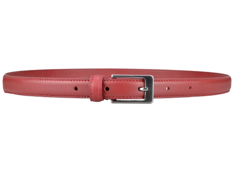 Ceinture femme, fine, habillée chic et discrète de couleur rouge rubis 4