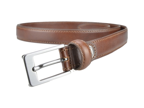 Ceinture femme, fine, habillée chic et discrète de couleur marron 2