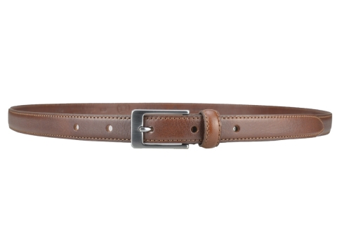 Ceinture femme, fine, habillée chic et discrète de couleur marron 5