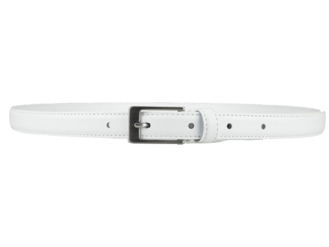 Ceinture femme, fine, habillée chic et discrète de couleur blanche 4