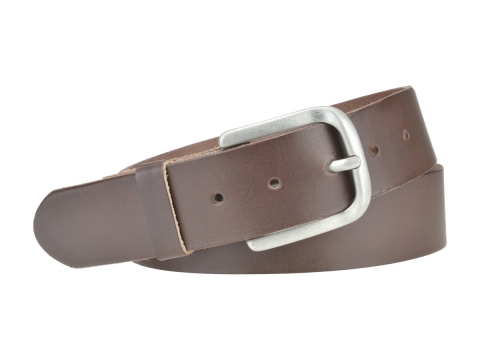 BULLJEANS40 Femme | N°4 Ceinture cuir couleur marron pour jeans argent passant cuir 4