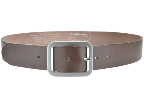 BULLJEANS40 Femme | N°10 Ceinture marron jeans boucle rectangle brossée 3