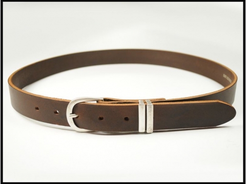 ceinture noire 3 cm marron